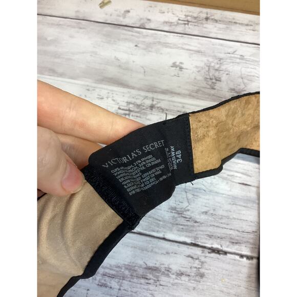 Victoria's Secret Women Biofit Multiway Strapless Bra Size 34B Black Satin - Picture 4 of 4